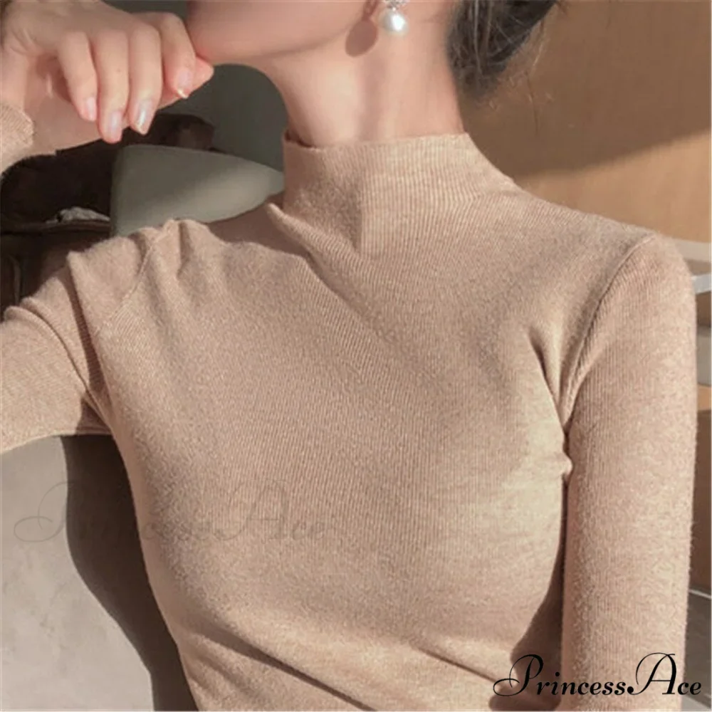 Knitted Turtleneck Pullovers Top - Image 11