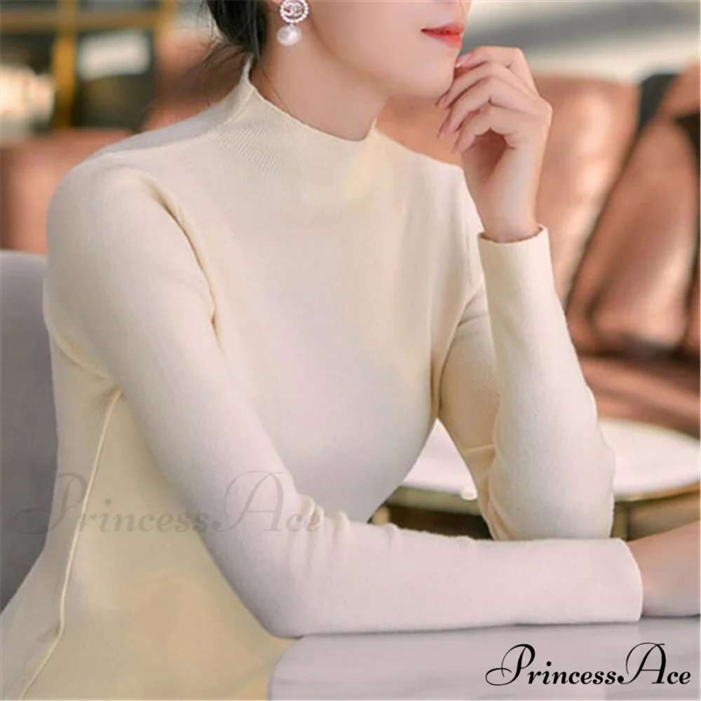 Knitted Turtleneck Pullovers Top - Image 13