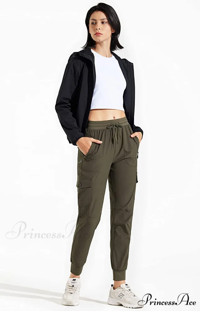 Hiking Cargo Joggers Pants Lightweight Quick Dry Capris Golf Pants - Image 15
