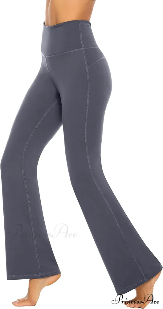 Bootcut High Waist Workout Bootleg Yoga Pants - Image 10