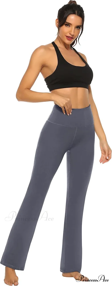 Bootcut High Waist Workout Bootleg Yoga Pants - Image 12
