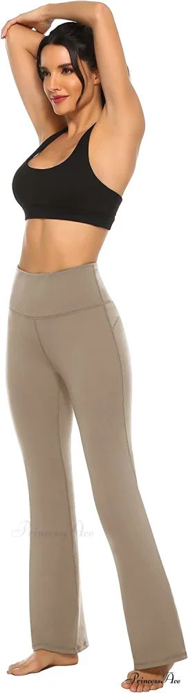Bootcut High Waist Workout Bootleg Yoga Pants - Image 17