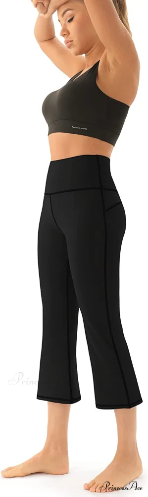 Bootcut High Waist Workout Bootleg Yoga Pants - Image 6