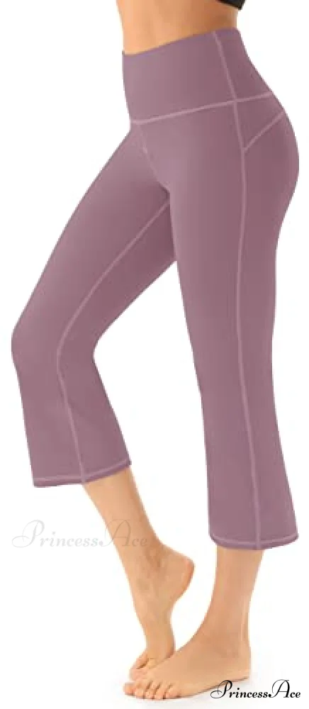 Bootcut High Waist Workout Bootleg Yoga Pants - Image 9