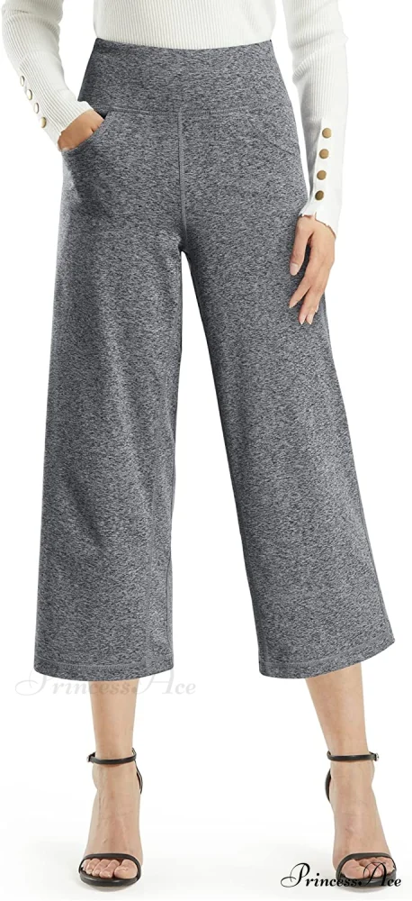 Promover Women's Capri Pants Wide Leg Yoga Crop Pants - Image 22