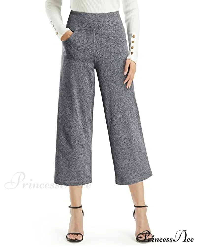 Promover Women's Capri Pants Wide Leg Yoga Crop Pants - Image 9