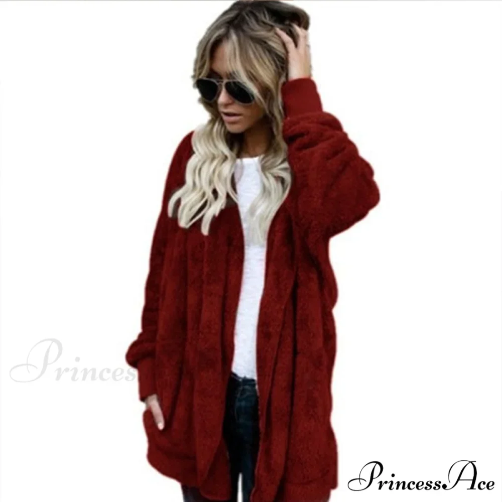 Harajuku Women Loose Long Cardigan Ladies Warm Coat Outwear - Image 10