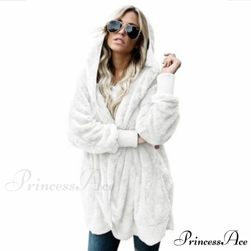Harajuku Women Loose Long Cardigan Ladies Warm Coat Outwear - Image 7