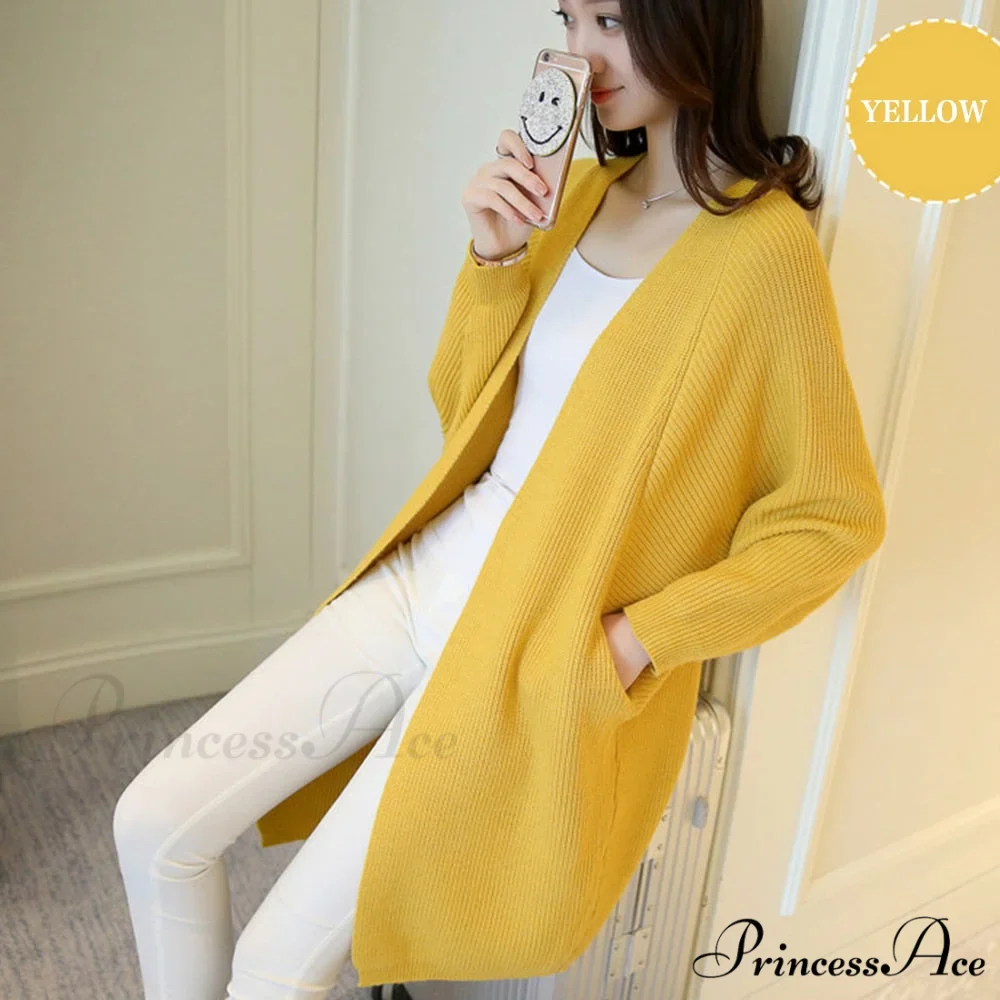 Bat Sleeve Knitted Plus Size Jacket Loose Ladies Sweaters Cardigans - Image 3