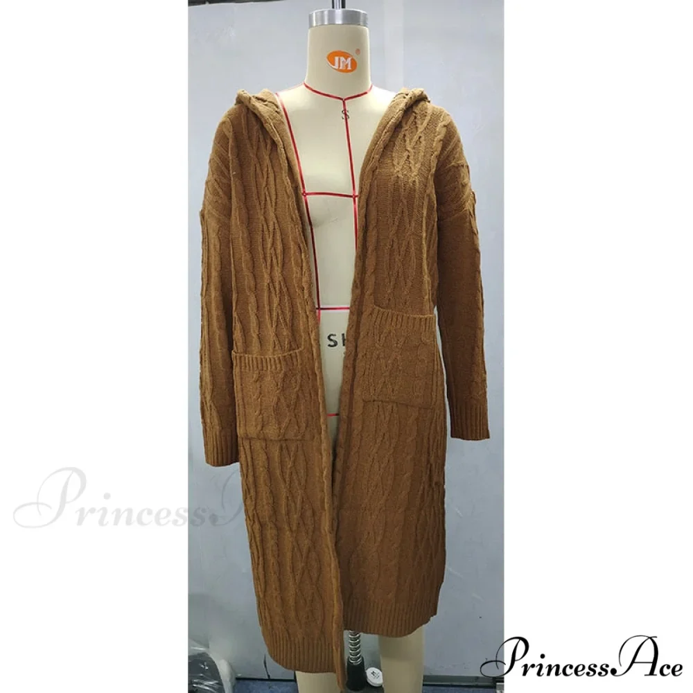 Fashion Women Cardigans Baggy Long Coat Chunky Knitted Sweater - Image 6