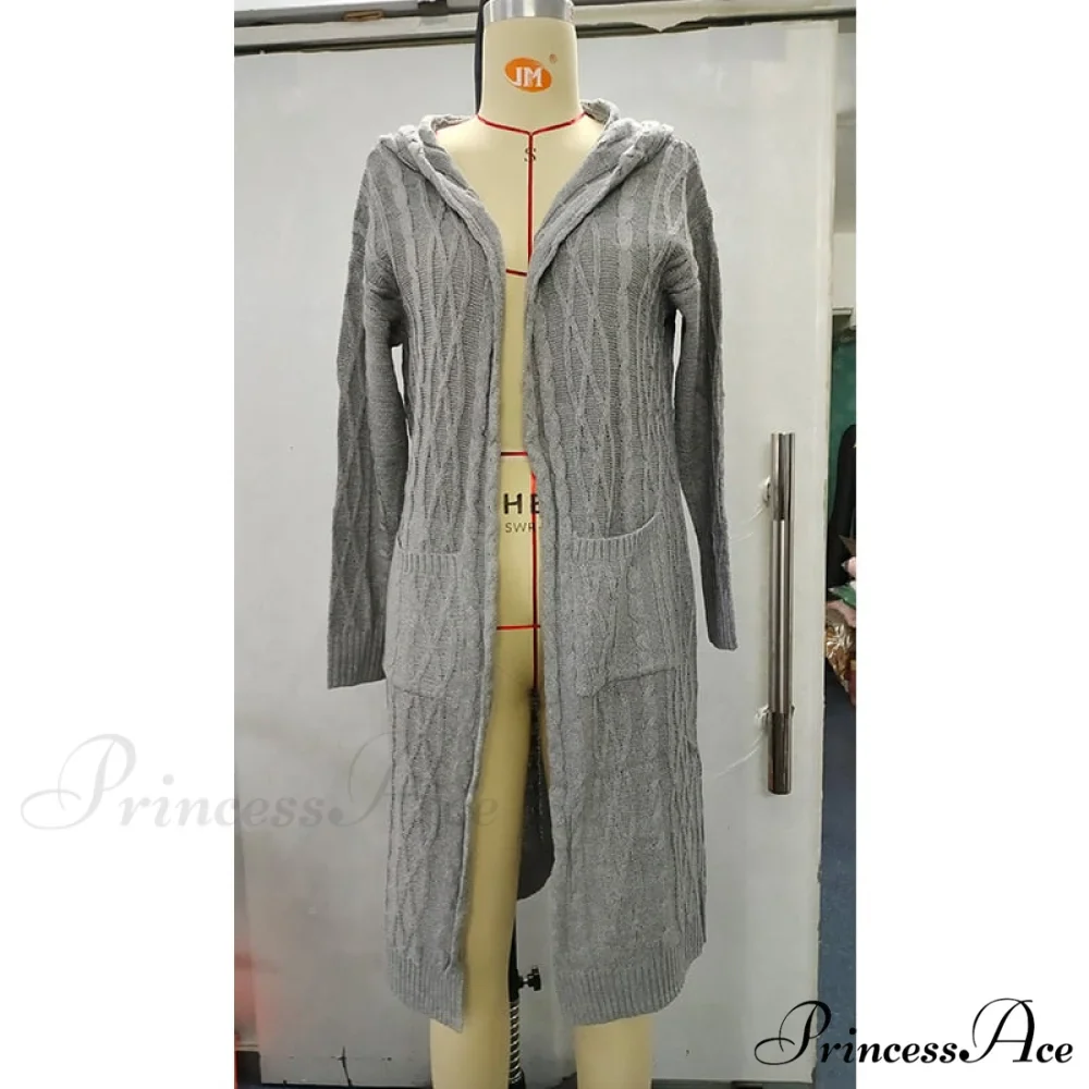 Fashion Women Cardigans Baggy Long Coat Chunky Knitted Sweater - Image 8
