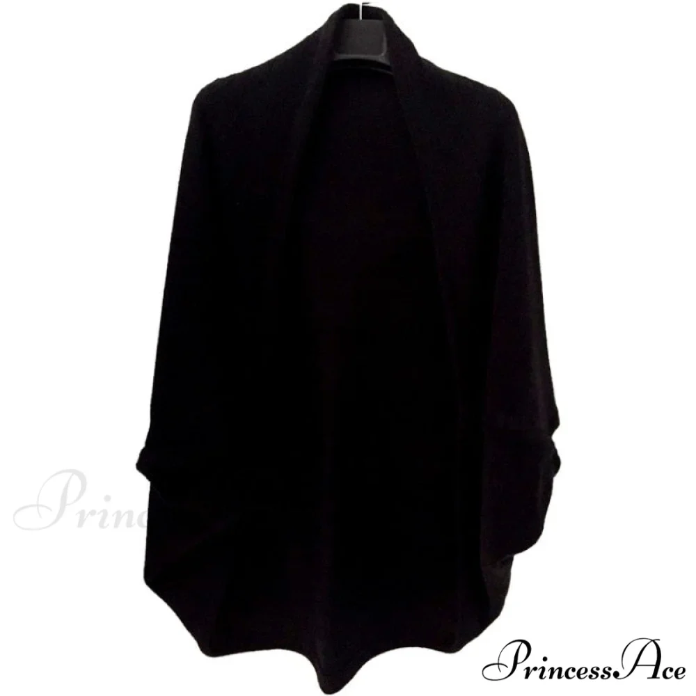 Shawl Bat Sleeve Loose Knitted Sweater Cardigans - Image 10