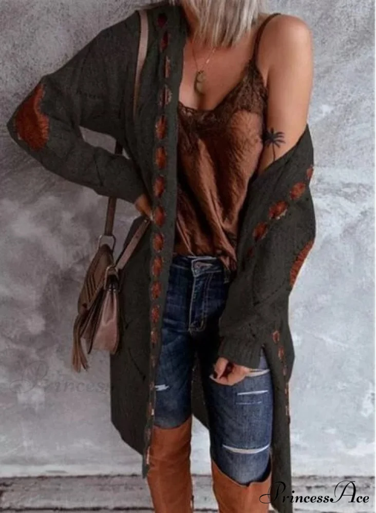 New Hot Selling Long-Sleeved Cardigan Sweater - Image 8