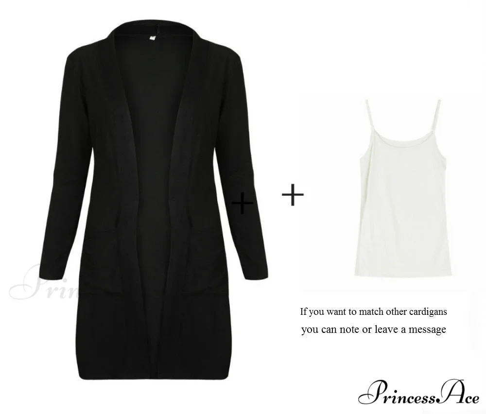 Women Long Sleeve Elegant Pocket Knitted Outerwear Sweater - Image 12