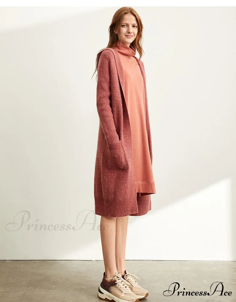 Women Fashion New Loose Hat Long Knitted Female Cardigan - Image 11
