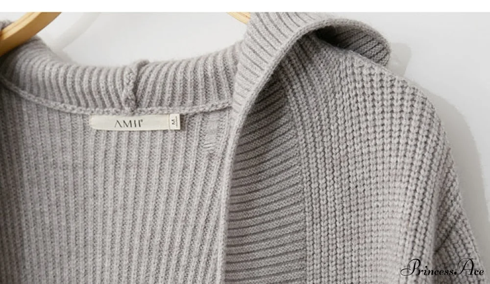 Women Fashion New Loose Hat Long Knitted Female Cardigan - Image 14
