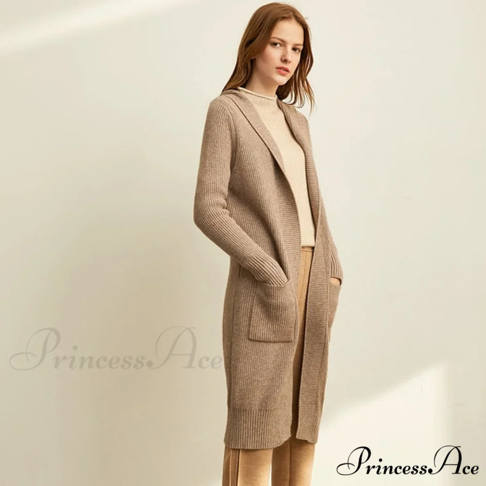 Women Fashion New Loose Hat Long Knitted Female Cardigan - Image 6