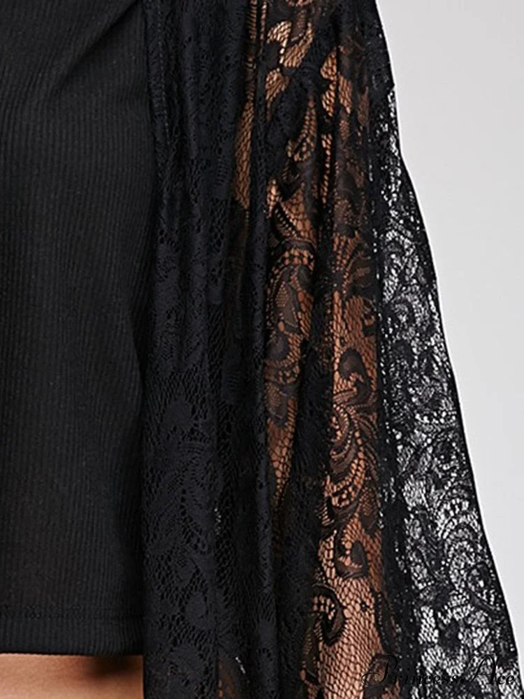 Long Perspective Kimono Loose Tassels Shawl Cardigan - Image 3