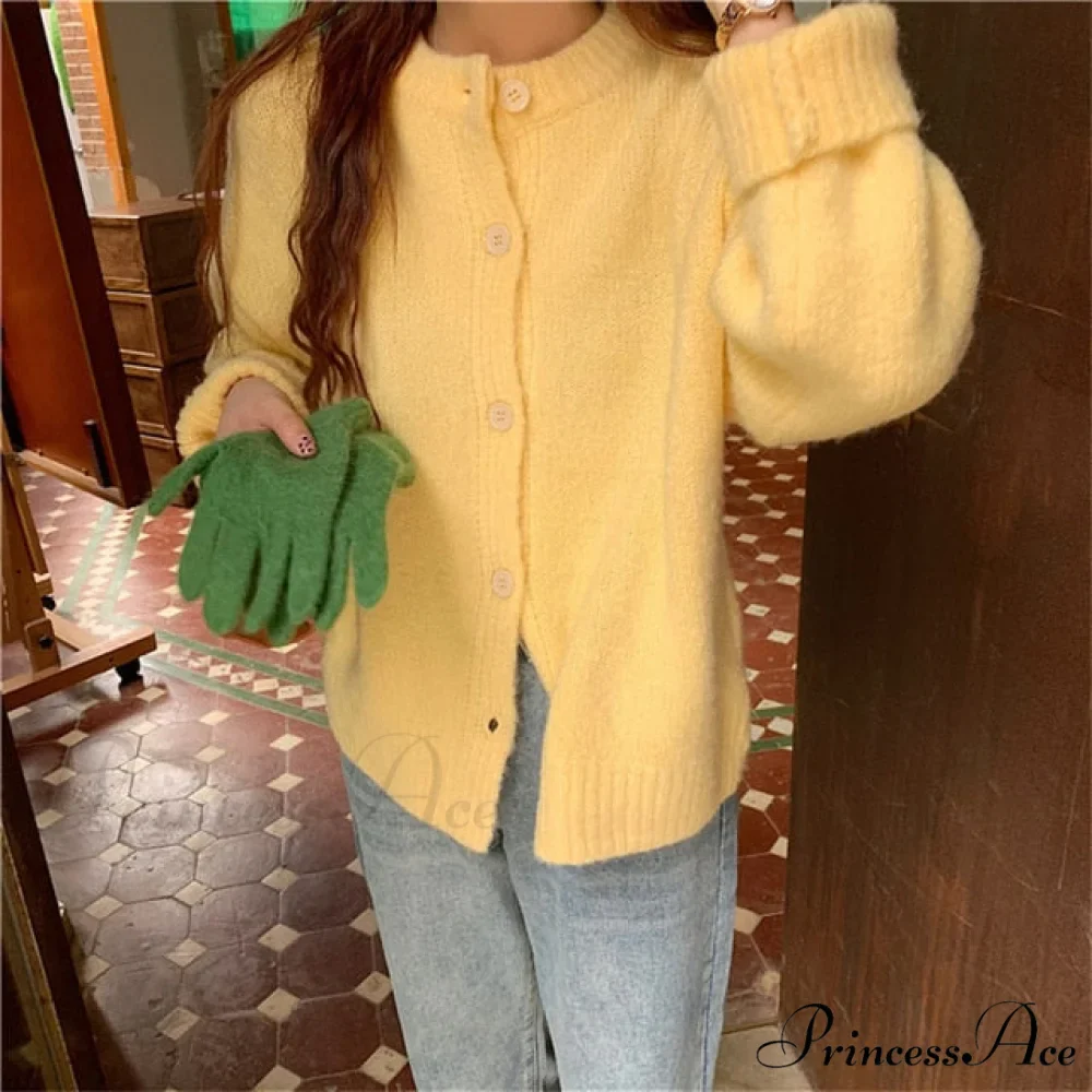 Sweaters Cardigans Warm Casual Arrival Solid Knitwear Loose Coat - Image 24
