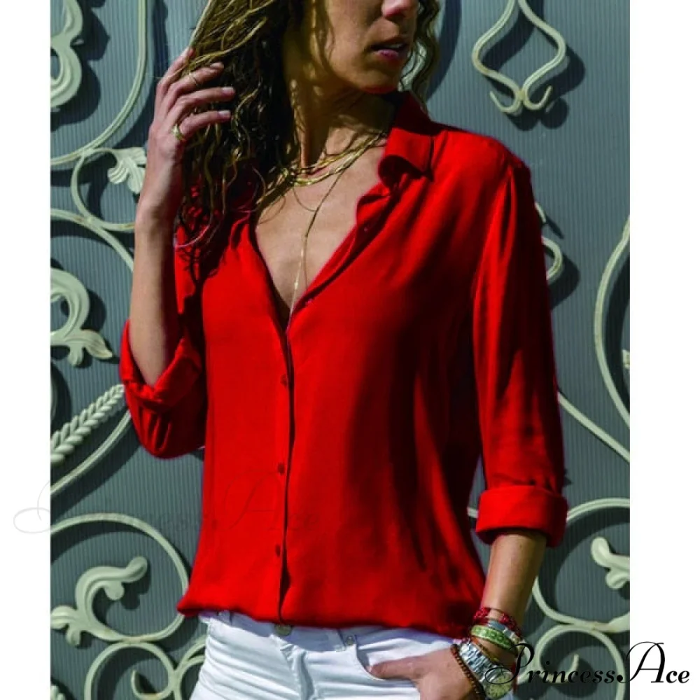 Casual Long Sleeve Elegant Shirt - Image 2