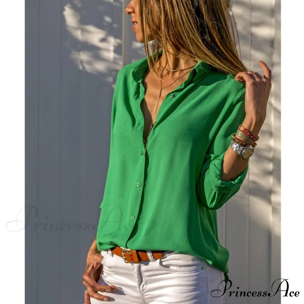 Casual Long Sleeve Elegant Shirt - Image 5