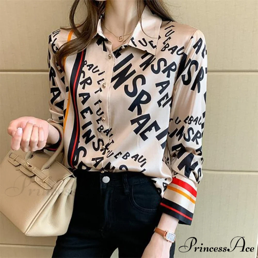 Satin Elegant Fashion Printing Shirt - Image 3