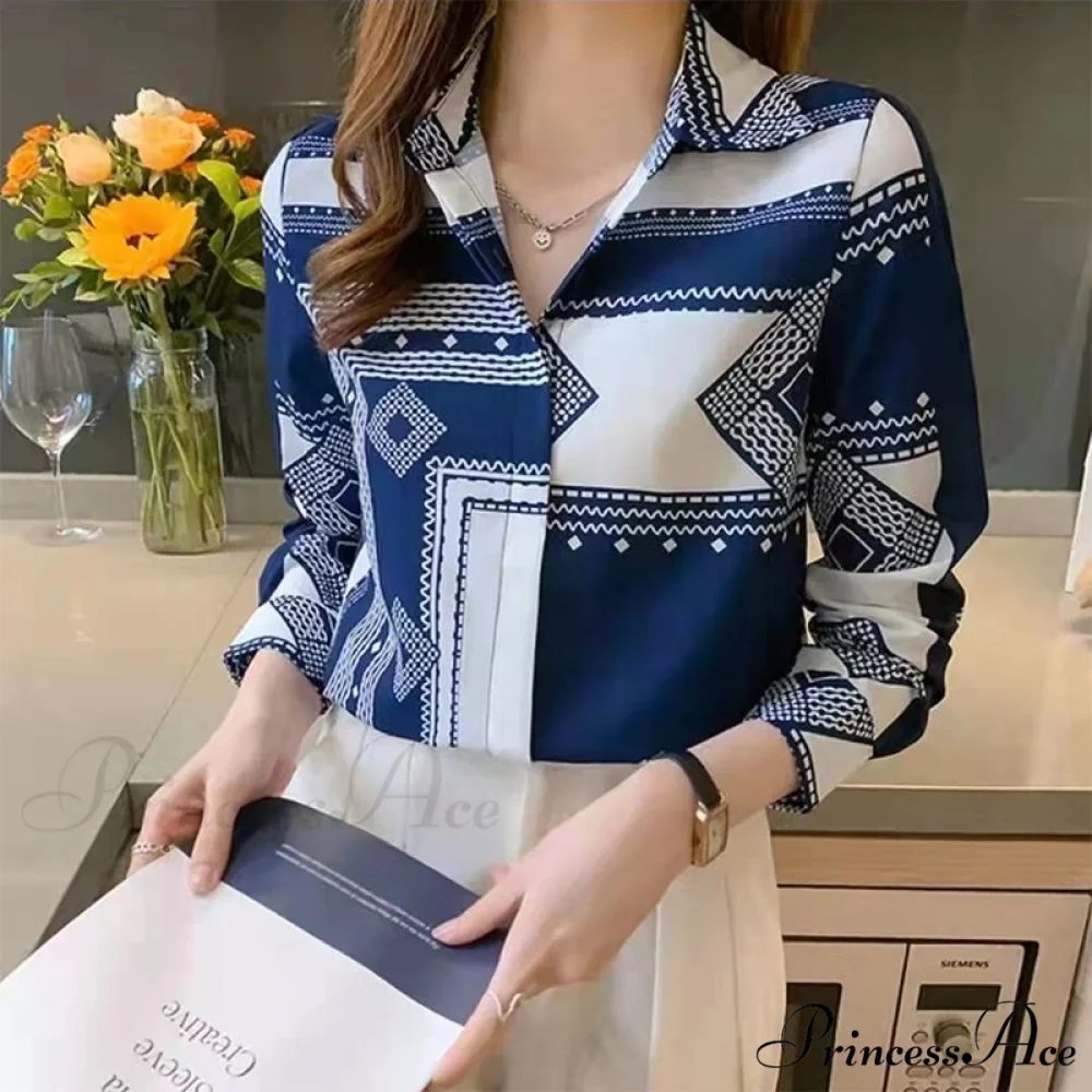 Satin Elegant Fashion Printing Shirt - Image 7
