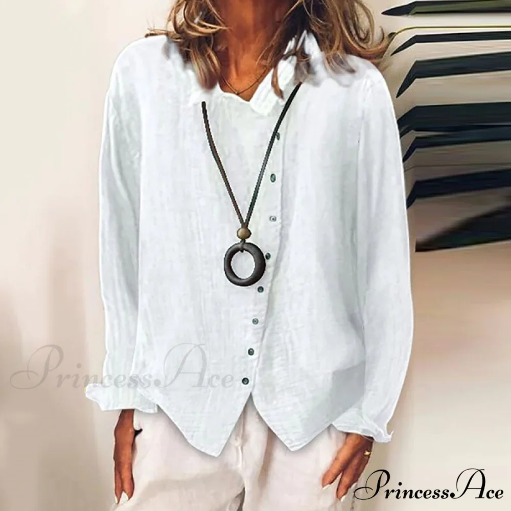 Solid Color Temperament Blouse - Image 2