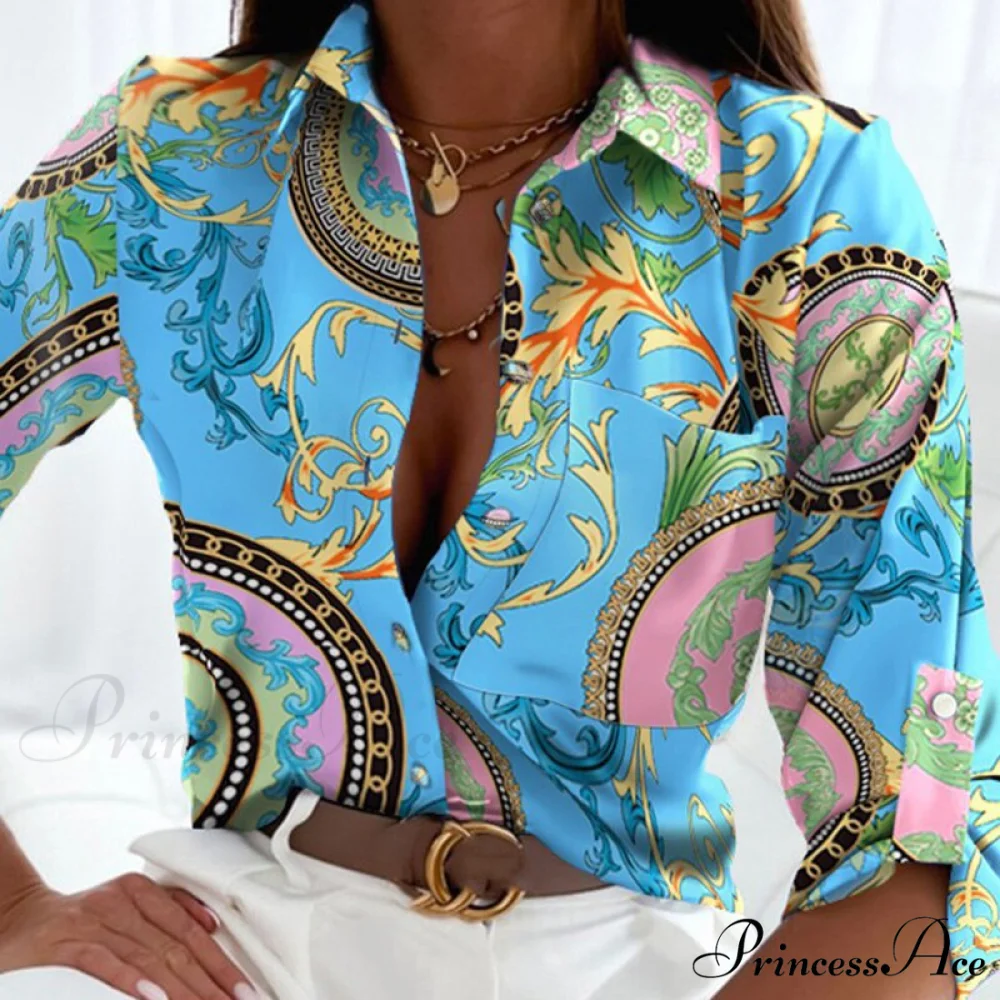 Floral Printing Single Button New Shirt - Image 15