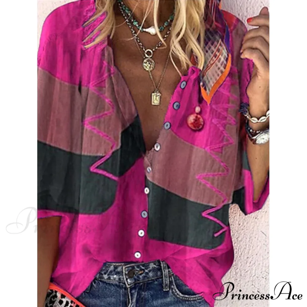 Vintage Loose Peacock Print Shirt - Image 10