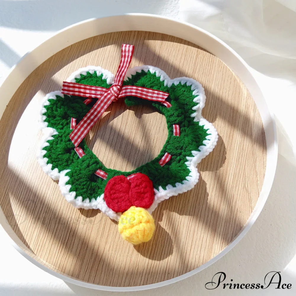Chrismas Photo Accessories Hand Woven Cat Dog Bibs - Image 17