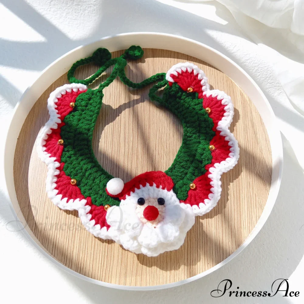 Chrismas Photo Accessories Hand Woven Cat Dog Bibs - Image 20