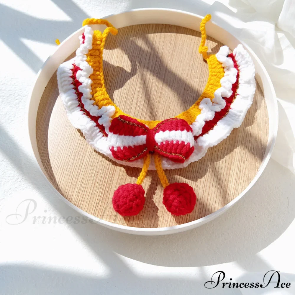 Chrismas Photo Accessories Hand Woven Cat Dog Bibs - Image 22