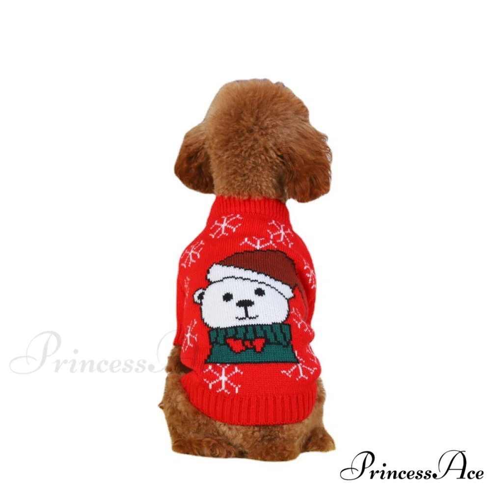 High Neck Cat Dog Knitted Casual Sweater - Image 5