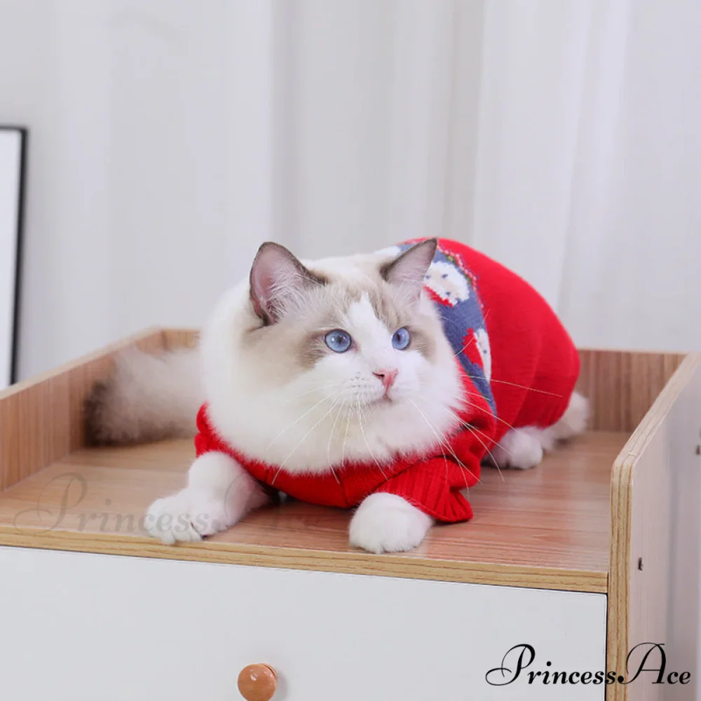 Pet Cat Winter Autumn Warm Knitted Sweater - Image 2