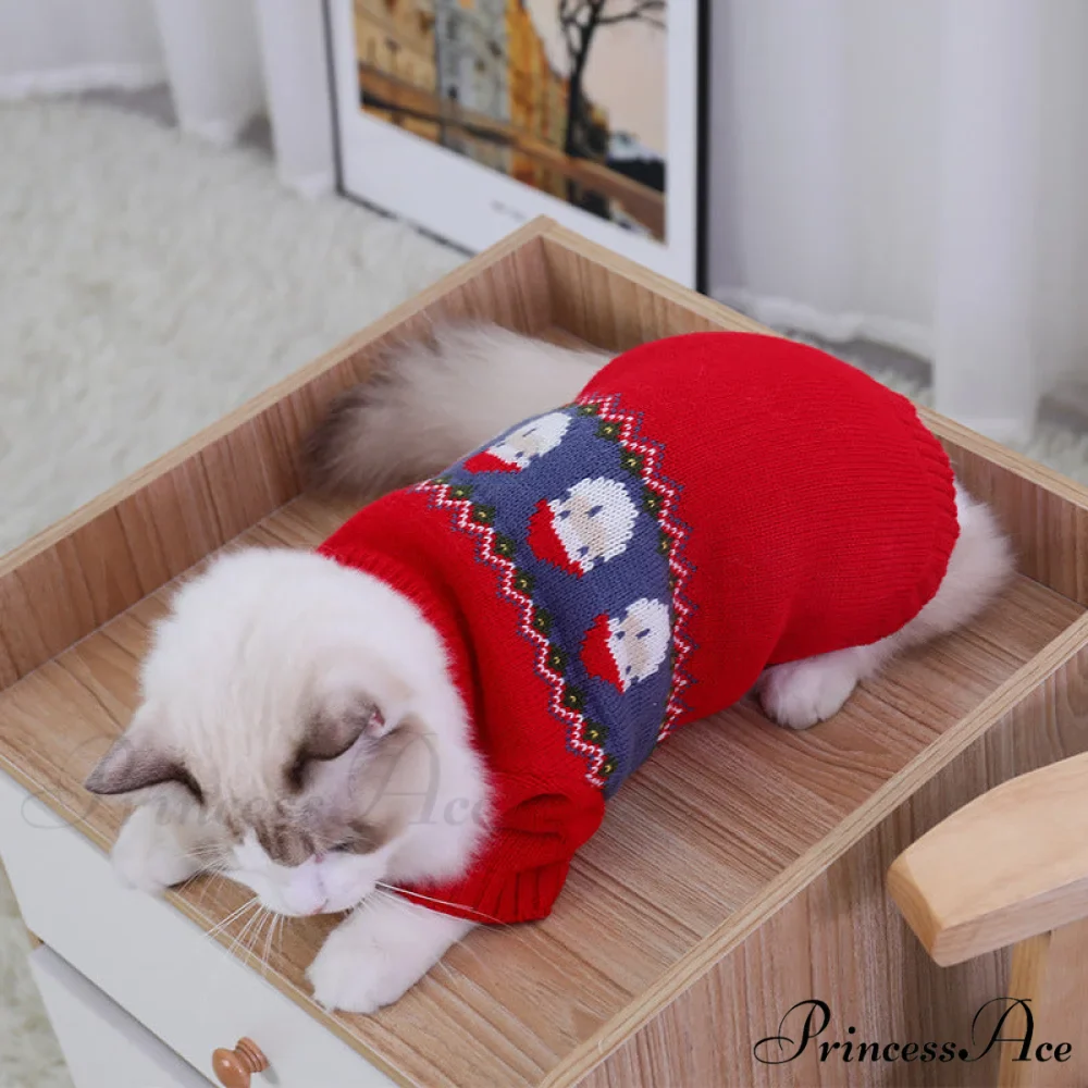 Pet Cat Winter Autumn Warm Knitted Sweater - Image 3