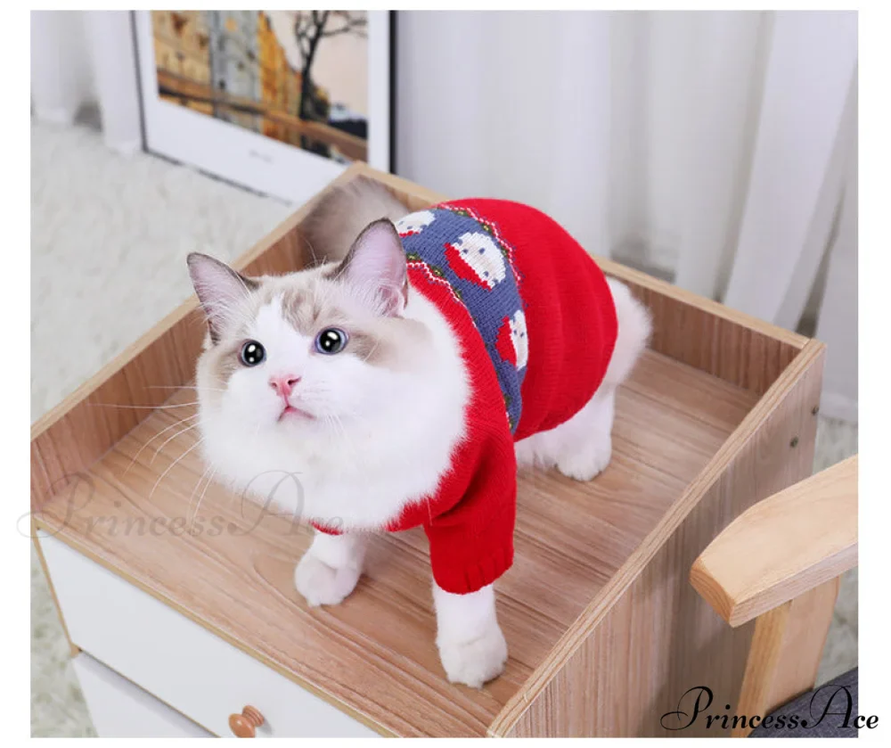 Pet Cat Winter Autumn Warm Knitted Sweater - Image 7