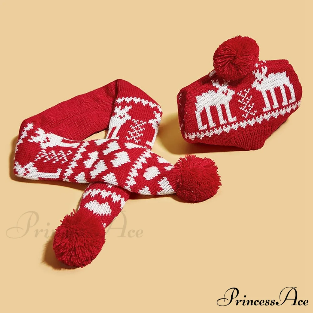Pet Cat Dog Knitting Scarf Hat Set - Image 9