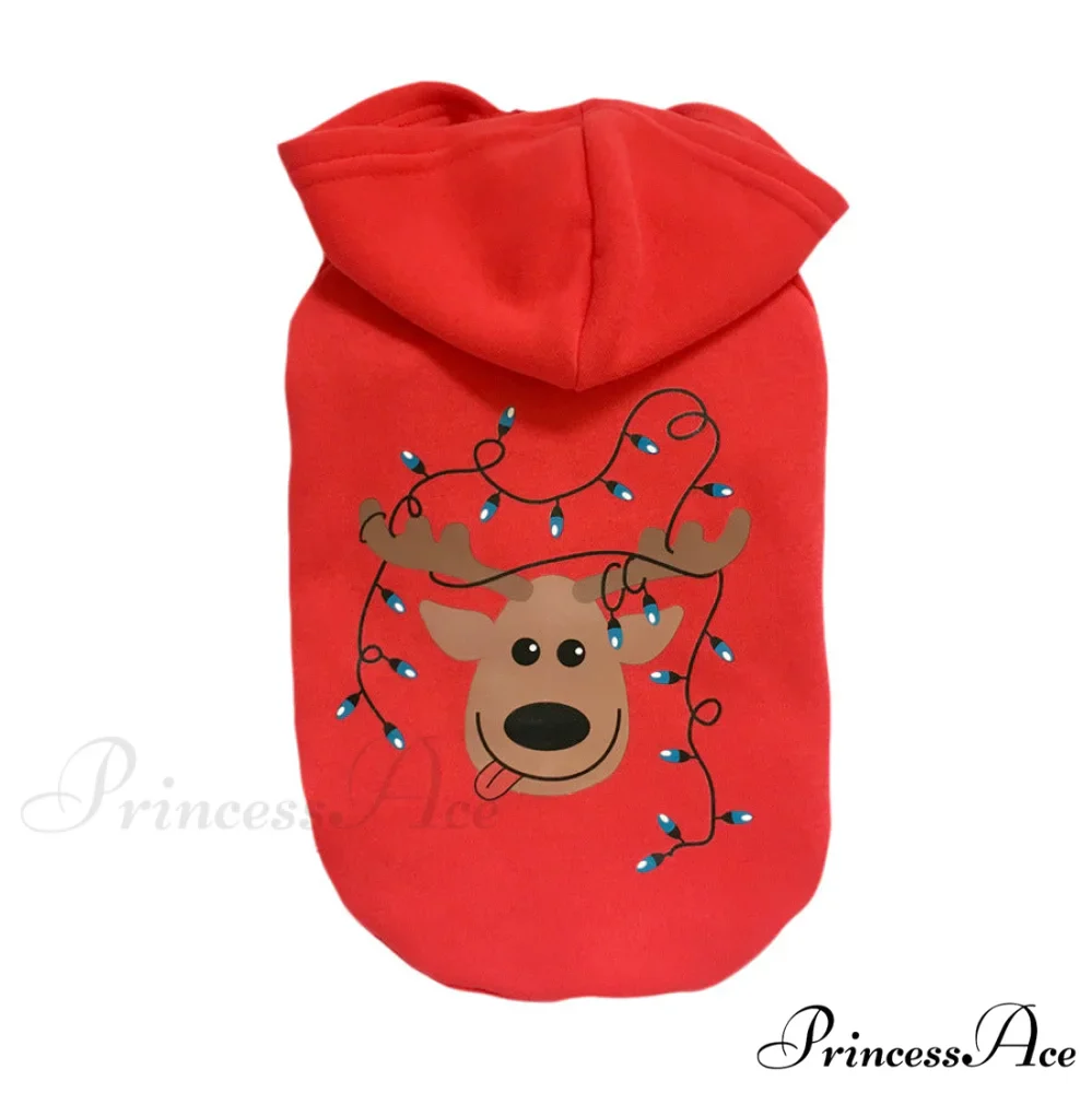 Pet Dog Christmas Festive Cotton Hoodie - Image 10