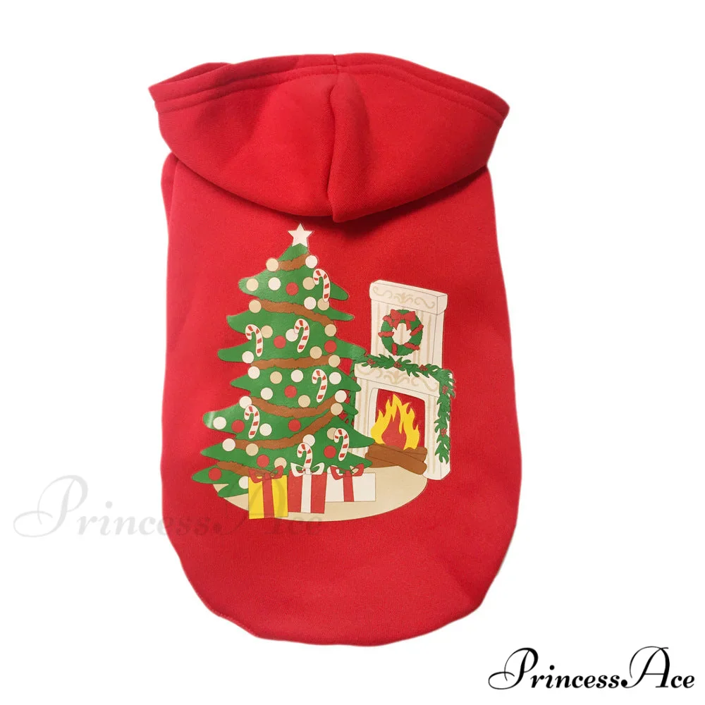 Pet Dog Christmas Festive Cotton Hoodie - Image 11