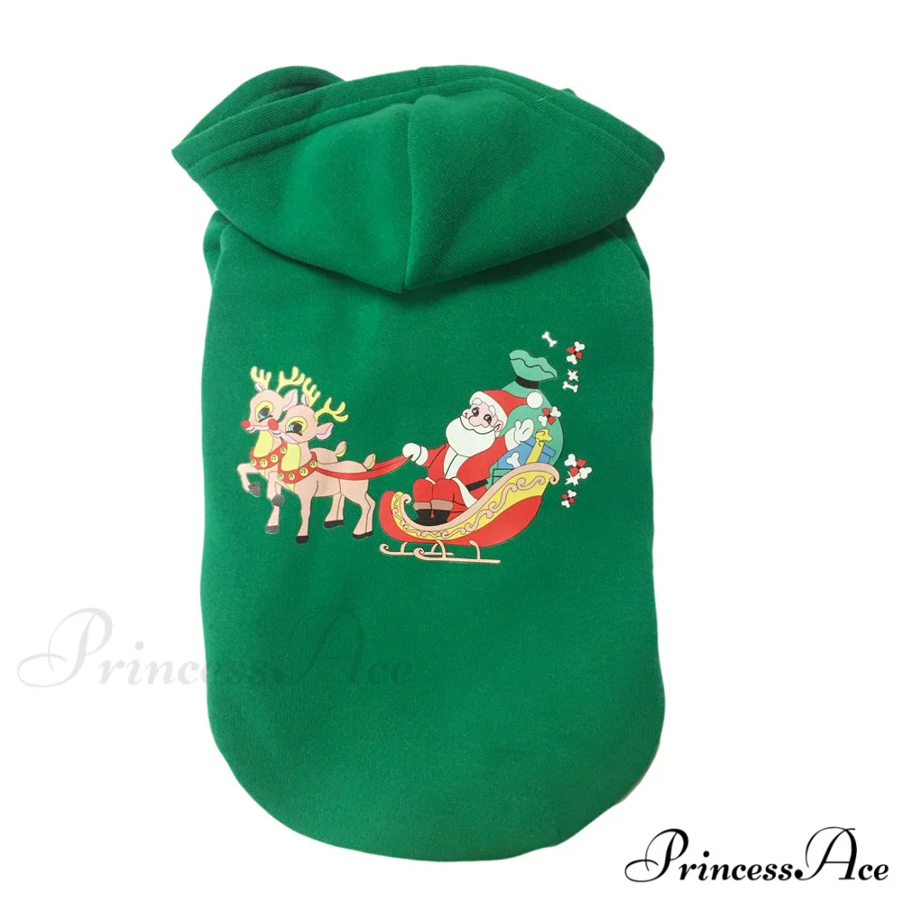 Pet Dog Christmas Festive Cotton Hoodie - Image 13
