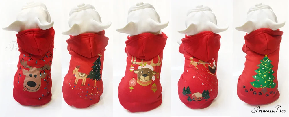 Pet Dog Christmas Festive Cotton Hoodie - Image 14