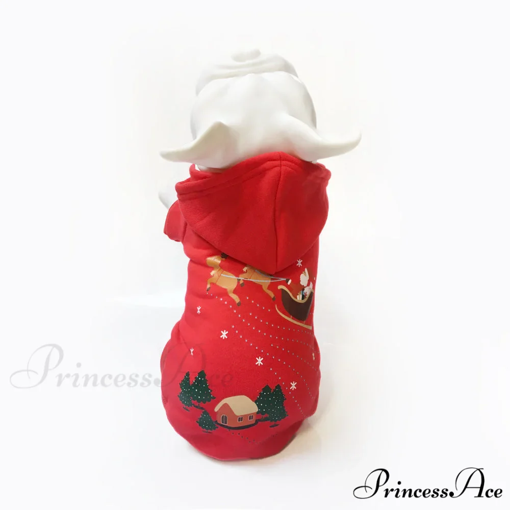 Pet Dog Christmas Festive Cotton Hoodie - Image 19