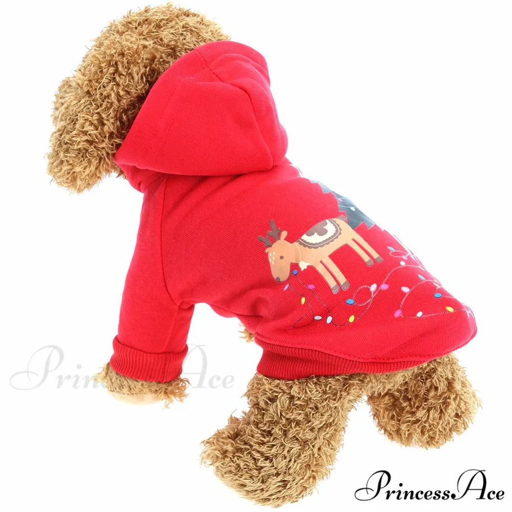 Pet Dog Christmas Festive Cotton Hoodie - Image 22