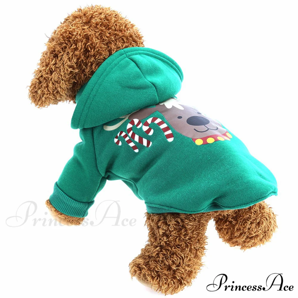 Pet Dog Christmas Festive Cotton Hoodie - Image 4