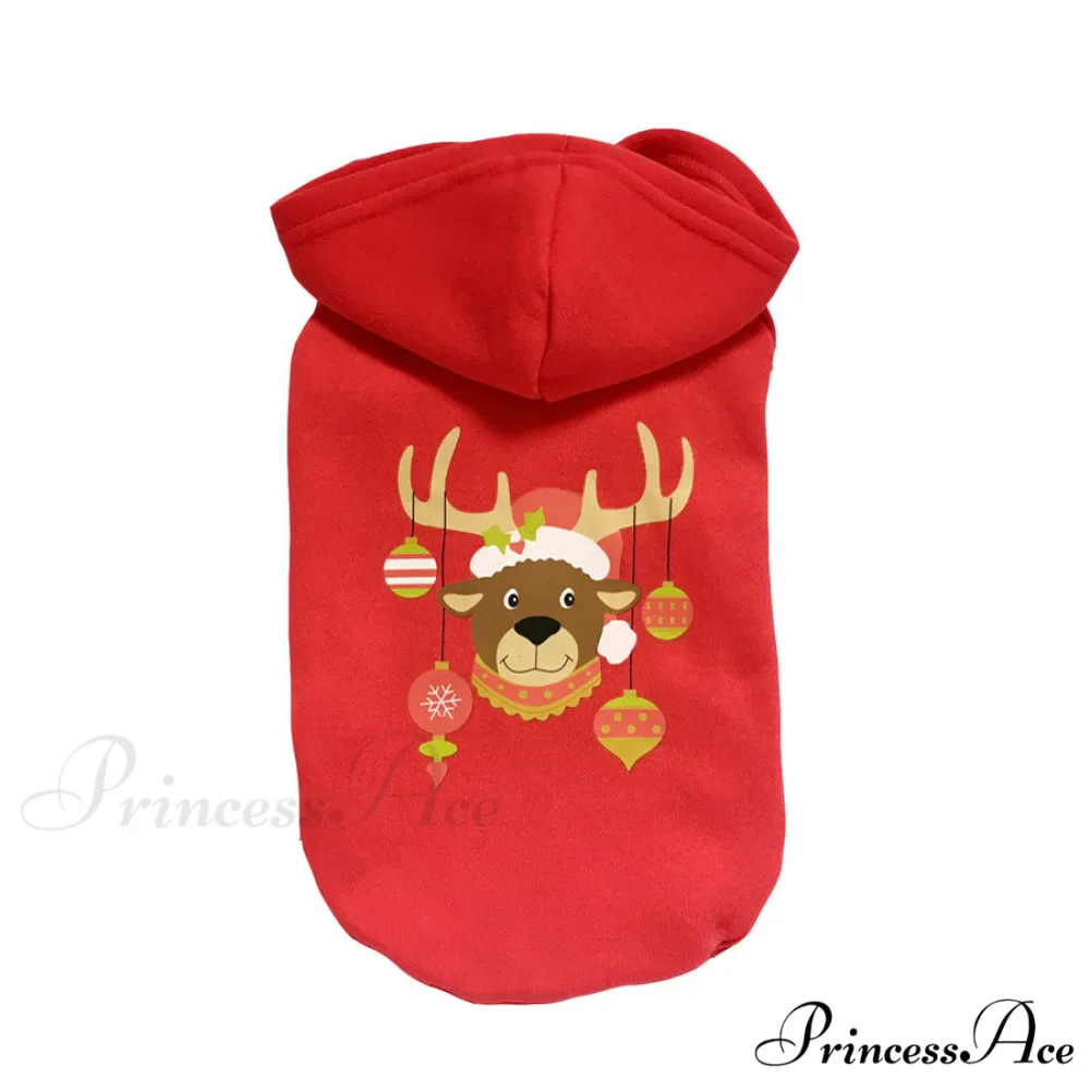 Pet Dog Christmas Festive Cotton Hoodie - Image 7