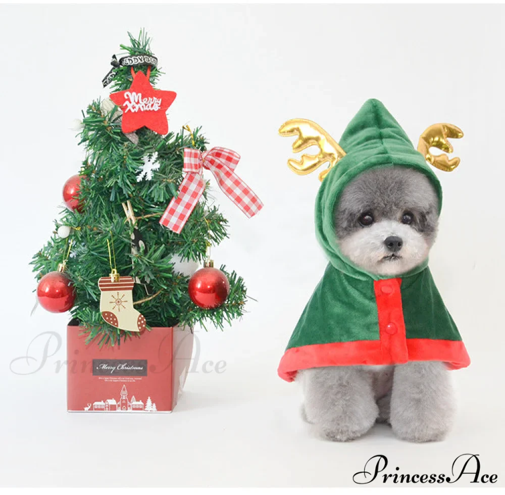 Pet Cat Dog Christmas Cloak - Image 4