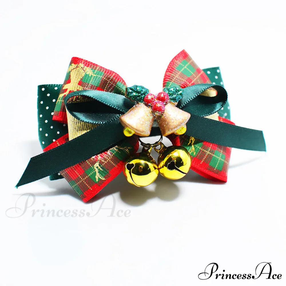 Christmas Pet Colorful Collar With Bells - Image 2