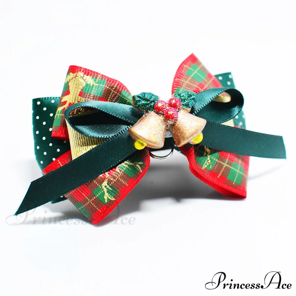 Christmas Pet Colorful Collar With Bells - Image 3
