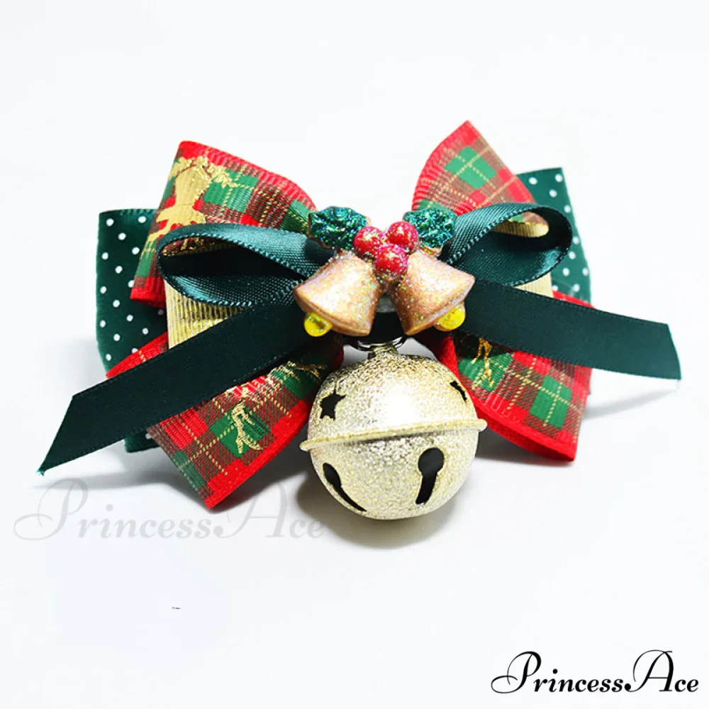 Christmas Pet Colorful Collar With Bells - Image 5